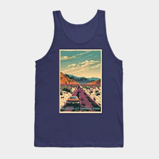 Death Valley National Park Vintage Travel  Poster Tank Top